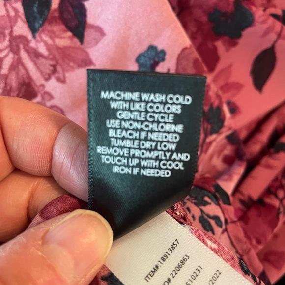 Torrid Floral Mauve Dress, Size 2 (2XL) - Picture 8 of 9